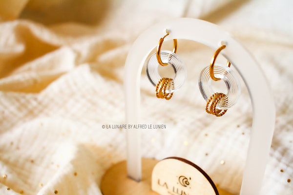 Boucles d'oreilles | Saturne