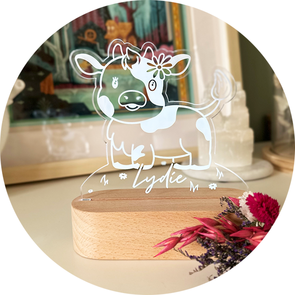 Veilleuse | Vache (à personnaliser)