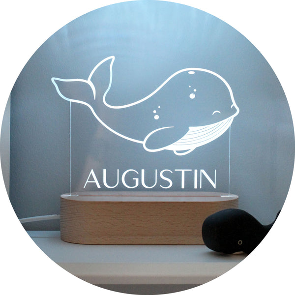 Veilleuse | Baleine (à personnaliser)